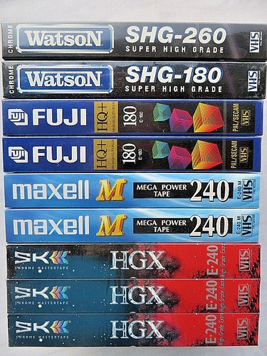 Vhs leerkassetten neu - 11, ovp