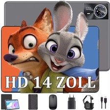 2025 14 Zoll Android 15 Tablet PC Octa-Core 8580mAh 24GB+256GB 2SIM 2.4K HD GPS