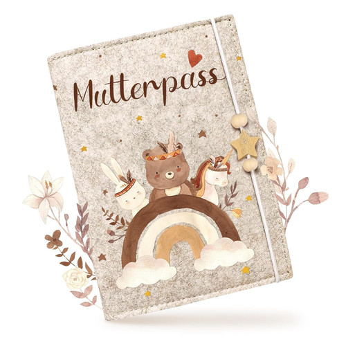 Mutterpasshülle aus filz für - aus,