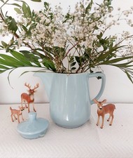 Pastellblaue Melitta Minden Kaffeekanne - shabby-style Deko Landhausstil