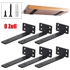 6x Schwerlast Regalhalter Regalträger Regalhalterung Regal Winkel Wandkonsole-8”