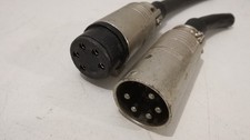 1 Paar Amphenol EP5 Stecker 5-polig male und female, gebraucht