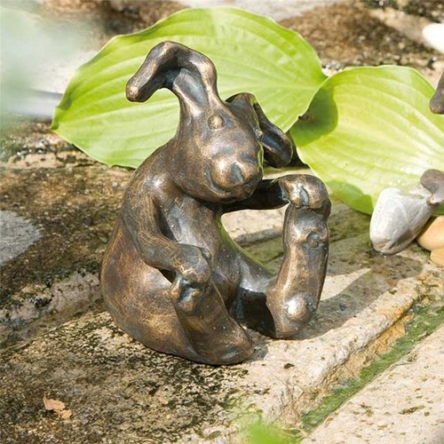 Bronzefigur hase kasper - bronzefigur,