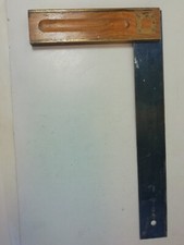 Winkel Ulmia Ott 350 mm 35 cm Metall Tischler gebraucht incl. Versand Palisander