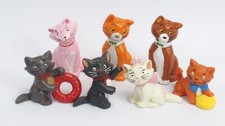 Aristocats - Disney Bully 1982 - Komplettsatz + 2 Varianten - 7 Figuren