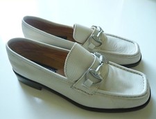 Antica Cuoieria Loafer handmade Leder Echsenprägung beige Gr. 37,5 Schuhe