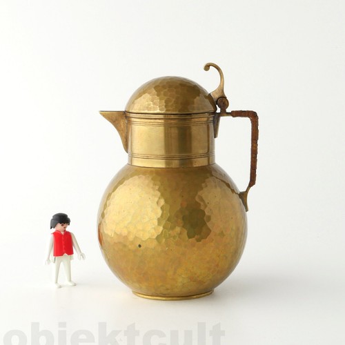 Jugendstil messing krug kanne - messing,