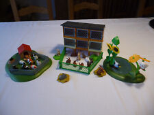 Playmobil Kleintiergehege + 6 Ställe + Teich + Zubehör