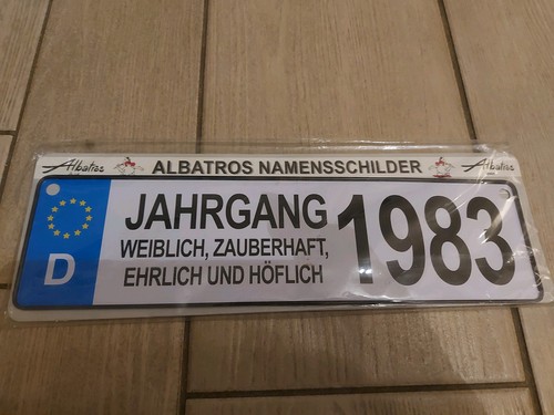 Albatros namensschild jahrgang - albatros,