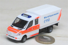 Herpa   091954   Mercedes-Benz Sprinter Doppelkabine mit Plane "Werkfeuerwehr Sa