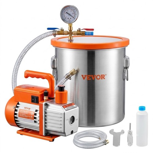 Vakuumkammer mit pumpe 19l - vakuumkammer,