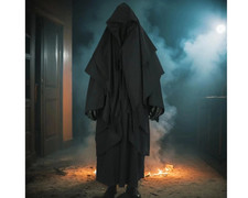 Ring Wraith Umhang Nazgul Kostüm schwarz Cape Wear Kostüm Weihnachtsgeschenk