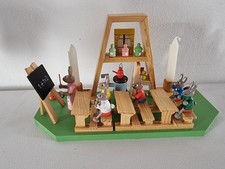 Ostern Osterdekoration Hasenschule aus Holz