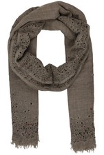 Faliero Sarti Schal Damen Tuch Strickschal Loop Schurwolle Seide Beige #w76zy0z