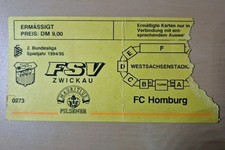 Sammlerticket FSV ZWICKAU FC