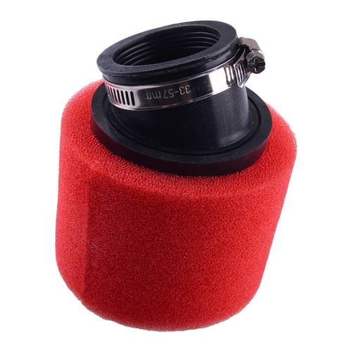 Red 40mm bent angled - red,