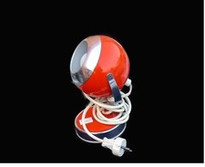 Retro Augapfel Lampe Kugellampe Tischlampe Orange Space Age 70er Jahre Vintage