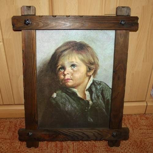 Weinender junge wandbild - junge,