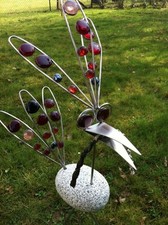 Edelstahl Vogel / Garten