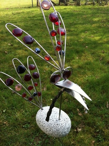Edelstahl vogel garten - vogel, /
