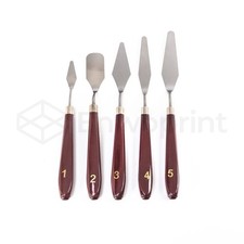 Spachtel Set 5x Modellierwerkzeug Edelstahlklingen 3D-Druck Malerei Modellbau