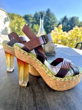 Miss Sixty High Heels Plateau Gr. 38 Hippie Boho Ibiza Style