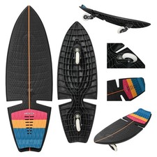 F2 Surf Waveboard Carving Board Street Surfer Skateboard - schwarz bunt