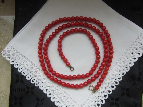 ältere korallenkette rot - korallenkette, lang