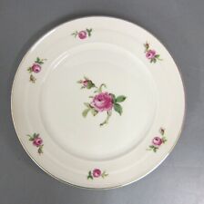 Kuchenteller 19,5 cm Teller Rosenthal Madeleine Rote Rose elfenbeinfarben