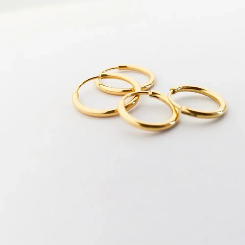 9kt gold schlafcreolen - schlafcreolen,