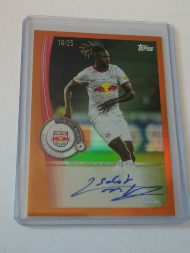 Topps chrome oumar solet auto - topps,