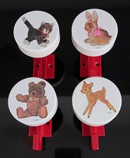 STEIFF – 4 Garderoben- / Kleiderhaken – 60er / 70er Jahre - Seltene Sammlerstück