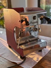 Pratika Siebträger Kaffeemaschine Espressomaschine ACM ( inkl. Zubehör ) -rot-