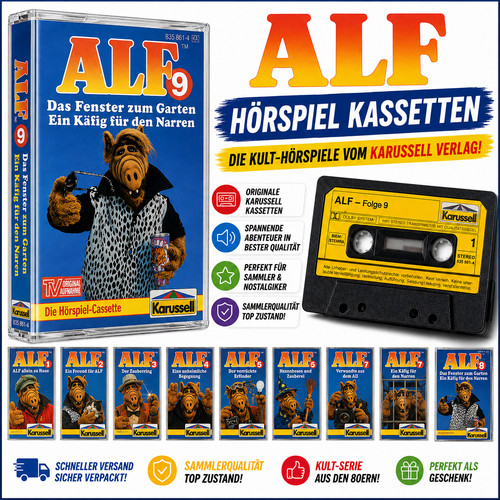 Alf hörspiel kassetten - kassetten, mc