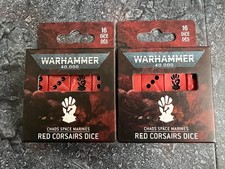 2x Red Corsairs Dice Würfel
