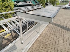 Mobiler Aluminium Einhängetisch Arbeitstisch Tisch 200x71cm