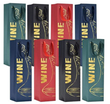 8x Wein Tüte Geschenk Rot