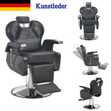 Friseurstuhl Barbierstuhl Friseursessel Friseureinrichtung Herren Stuhl Schwarz 