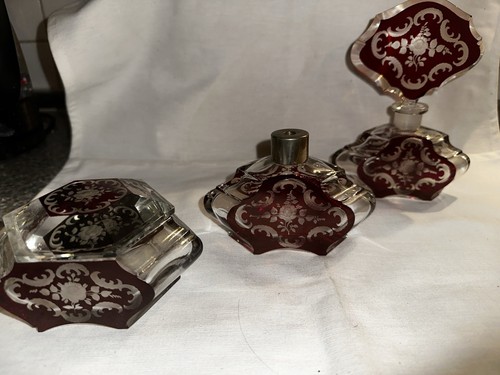 Antikes flakonset aus - flakonset,