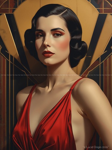 Foto frau art deco - art,