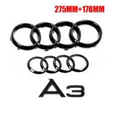Für Audi A3 Emblem Ringe V+H