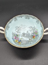 1940 Aynsley Bone China Schale mit Henkeln Queens Garden