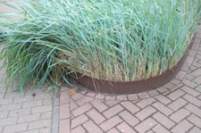 25 cm Rasenkantenband Beeteinfassung Edelrost rostig Rolle Band Palisade dick