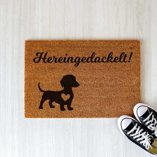 Hereingedackelt fußmatte - hereingedackelt,