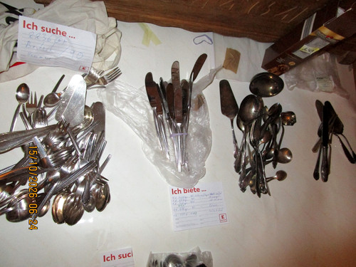 Konvolut versilbertes besteck - ,