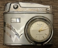 Feuerzeug Benzin Windsor mit Uhr Lamar Funktioniert 