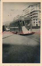 H166 Foto Italien Genua März 1945 E-Bus Strassenbahn camo TRAM Kriegsmarine