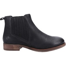 Hush Puppies Edith Damen-Stiefeletten schwarz Chelsea Händler zum Überziehen