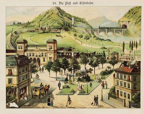 Post eisenbahn dampflok - eisenbahn,