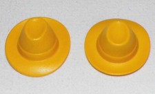 15748, 2x Hut, Aristokrat, Western, Farmer, gelb